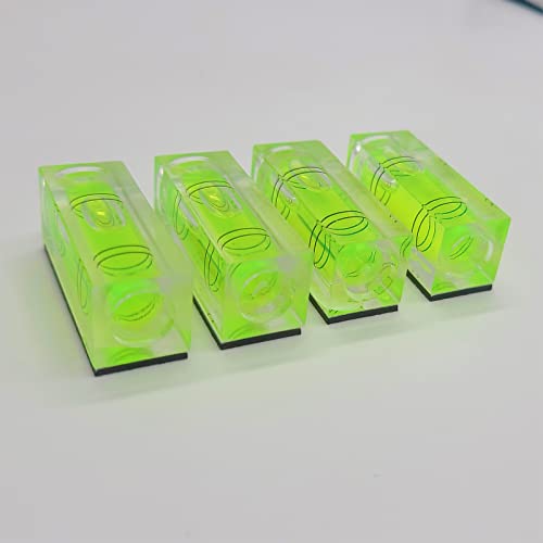 Magnetic Mini Small Bubble Level Tool Scope Square Pocket Long Stick On High Precision Horizontal (4pcs 1.6inch 40mmx17mmx15mm) - Thumbnail 6