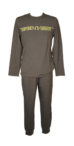 Emporio Armani Megalogo ensemble pyjama homme long, coffret cadeau nuit idéal