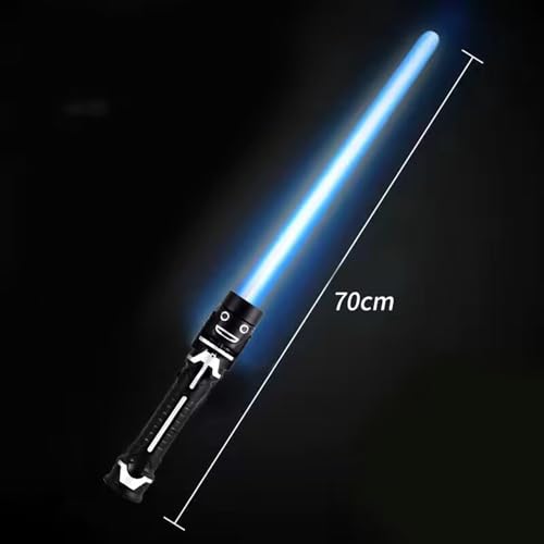 2 sabres de luz, lâmina dupla 2 em 1 Brinquedo de espada leve, com som FX, conjunto expansível, fest