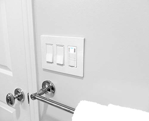 DewStop FS-325-W1 Adjustable Bathroom Fan Control with Humidity Sensor and Light Switch, White