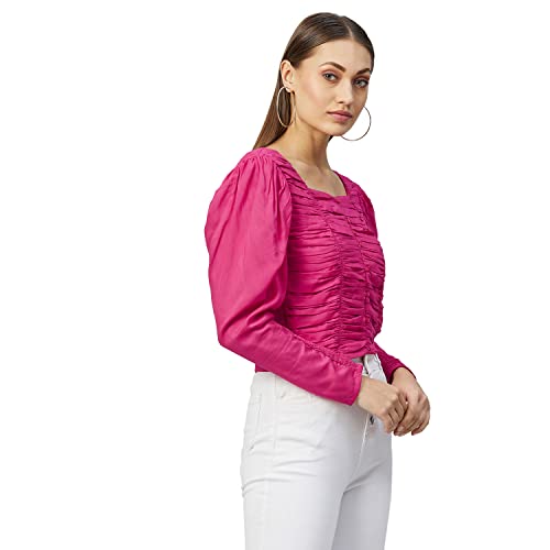Image of Rare Women's Solid Regular Fit Blouse