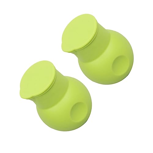 STOBAZA 2pcs Silicone Chocolate Melting Pot for Microwave Use High-temperature Melting Tool for Butter and Heating Sauces Easy to Clean and Pour Green