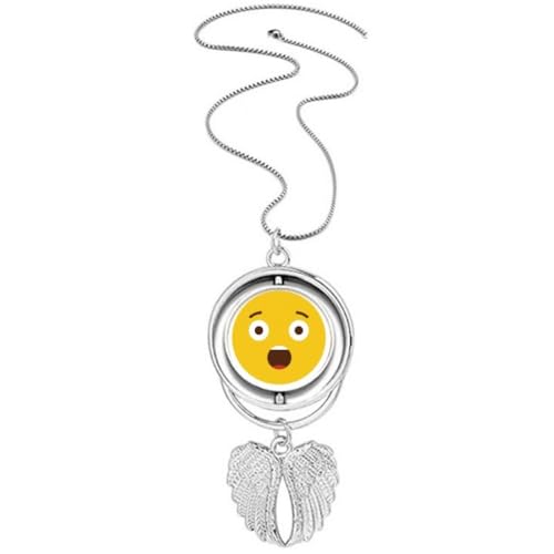 Collier ailes d'ange rotatif jaune, cadeau symbolique idéal