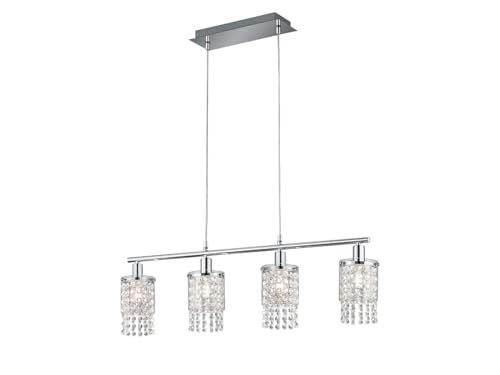 Reality Leuchten Posh Lampada Pendel 4-flammig cromato