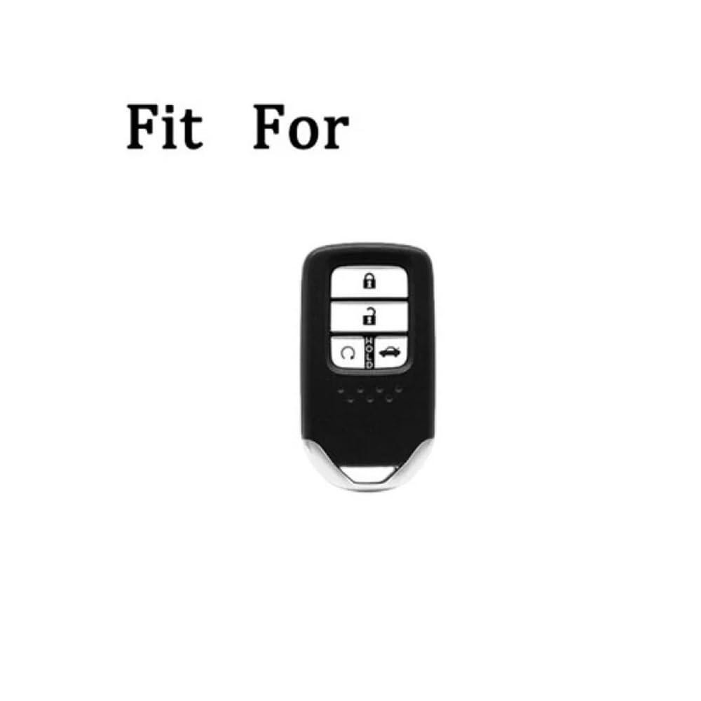 para Llave de Coche Funda para Llave de Coche para Accord, para Odyssey, para Pilot, para Fit para Civic(Black)