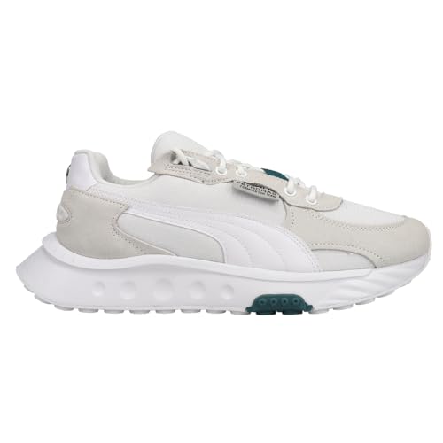 PUMA Mens Mapf1 Wild Rider Lace Up Sneakers Shoes Casual - Off White