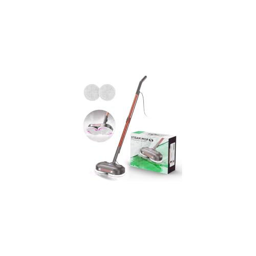 Image of Scrubbing Steam Mop with Rotating Pads for Floor Cleaning,Steam Cleaner F6