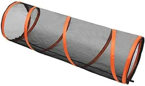 6-in-1 Outdoor Katzenzelt Tragbares Pop-Up-Gehege mit Tunnel, Faltbares Laufstall für Katzen, Welpen, Kaninchen, Sichtbares Netzhaus für bequemen Tagesausflug