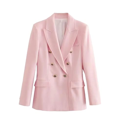 Blazer à double boutonnage veste rembourrée style décontracté Haitpant Pnnrk S