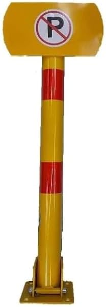 Flexible 70cm Reserve Parking Barrier with Lock System - Durable Design, Easy to Install, Secures Parking Space, Heavy-Duty Steel, Ideal for Personal and Commercial Use