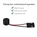 10Pcs Mini Plug Speaker Active Buzzer 3V 5V 12V Long Continous Beep Tone for PC Interanal BIOS Computer Motherboard Onboard Case Buzzer Board Beep Alarm
