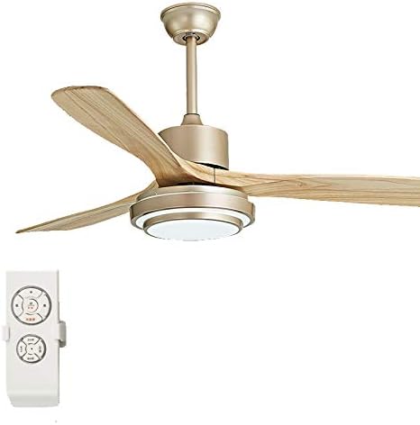 Amazon Co Jp Ledシーリングファンライト無垢材のリーフファンリーフファンは耐久性のある3スピード設定で シーリングファンは暖かくても寒くても使用できます ホーム キッチン