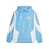 PUMA Men's Soccer Manchester City 23/24 Pre-Match Woven Anthem Jacket - rainCELL, warmCELL, windCELL Technologies (as1, Alpha, l, Regular, Regular)