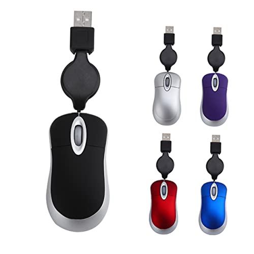 Ratón de computadora ambidiestro de 1600 dpi con cable para un control óptico preciso 3