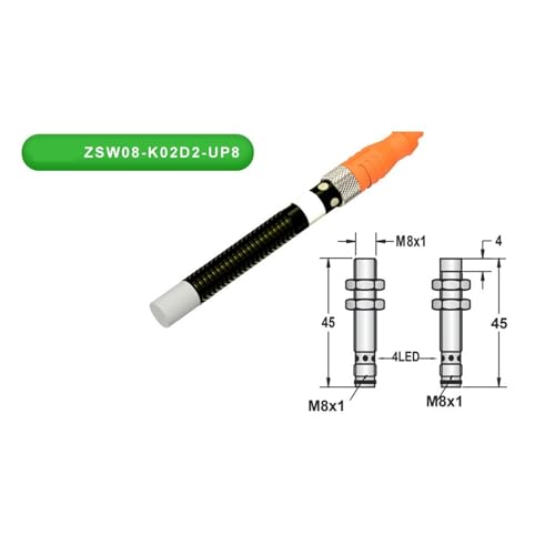 Capteur de proximité inductif M8 2mm détecteur de position normalement fermé DC 10-60V