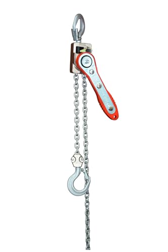 Paranco a catena manuale da 100 kg 150 kg Sollevamento a trazione Paranco a leva in miniatura, Mini tenditore portatile Strumenti for gru a catena con sollevamento a mano(100KG)