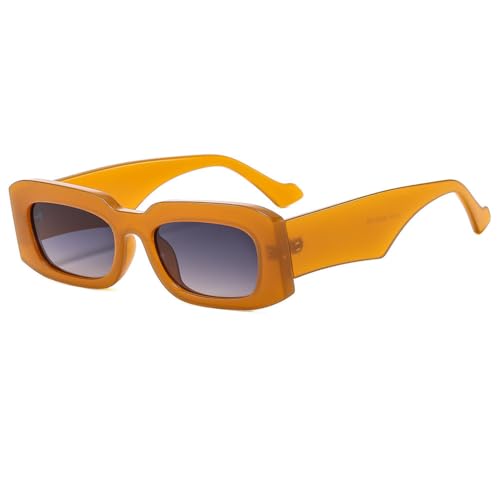 Lunettes de soleil rectangulaires vintage petites nuances de voyage UV400