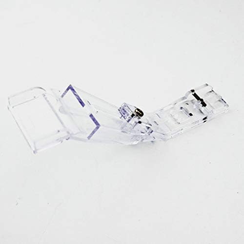 BAIJAC Replacemelt for Clear Bias Tape Folder Foot (Belt Loop) #H10843 for Singer 14T948, 14T957 Serger