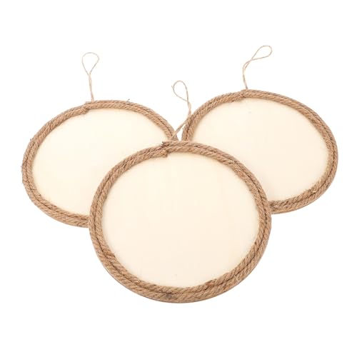 PLAFOPE Handmade Wooden Picture Frames Set 3pcs Simple Photo Holders DIY Boys and Girls Wall Decor Educational Creativity Box