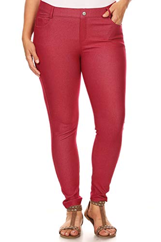 Image of YELETE Women's Basic Five Pocket Stretch Jegging Tights Pants