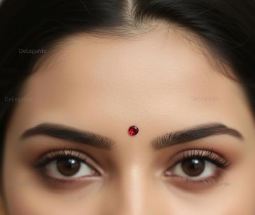 Image of Small Multi Colour Stone Bindi Tikka Self-Adhesive For Girls Women Ladies (4 Packets)