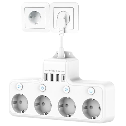 Pasonomi 4-Fach USB-C Mehrfachsteckdose Modell 8-in-1