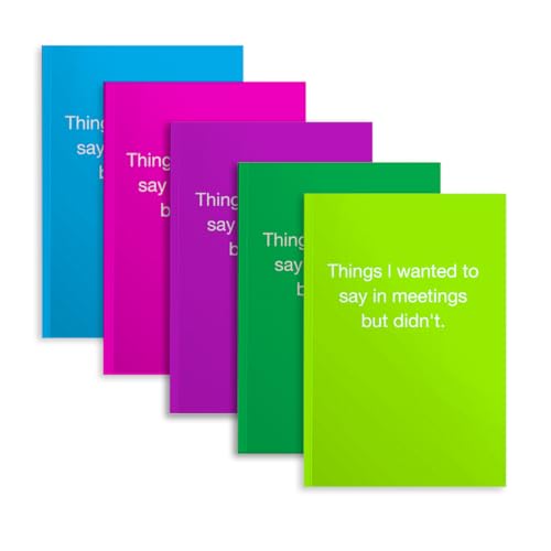 Image of 5 PCS Notebook Journal, Notebooks for Work, Note Taking Writing Funny Office Accessories Gag Gifts for Boss Nurse Colleague Leader Mentor Graduation Christmas Retirement 5.7 x 8.3 Inches 41 Sheets