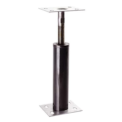 Tiger Brand Adjustable Floor Jack (Model JS-15), 15 Gauge Floor Jacks, Telescoping Jack For Temporary Support, Size Range 1'-1' 3"