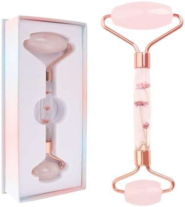 Raffaello Jade Roller - Natural Pink Facial Roller, Redness Reduc...
