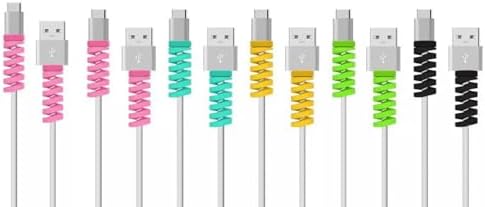 Inefable (Set of 5-20Pcs) Multicoloured Protection Spiral Cable & Wire ...