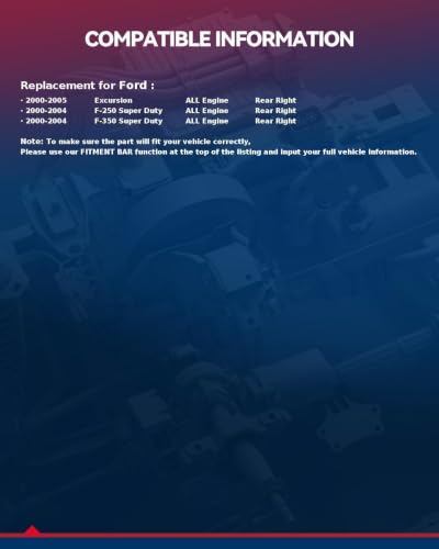 Image of KAX Rear Right Brake Caliper for Ford F-250 Super Duty 2000-2004