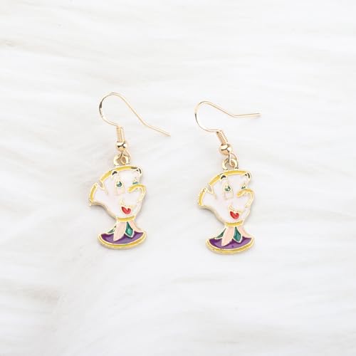 SEIRAA Fairytale Movie Inspired Teapot Dangle Earrings Fairytale Earrings for Her2