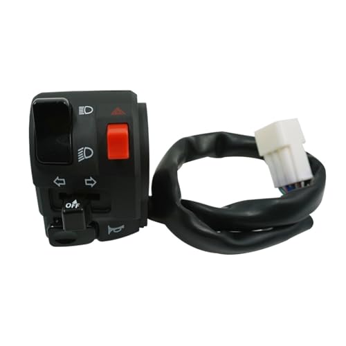 Commutateurs de moto bouton klaxon clignotant commande électrique feu antibrouillard guidon