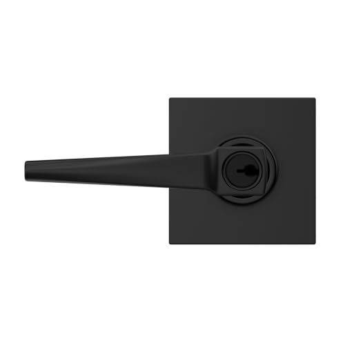 SCHLAGE Eller Keyed Entry Door Handle, Reversible, Matte Black - image 5