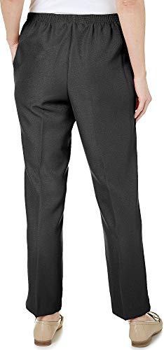 Alfred Dunner Women's Classis Denim Pull-On Capri (14 Petite, Black)2