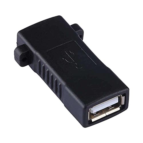 Image of [ 2 Pieces USB 2.0 Coupler Adapter Type A Female to Female Bridge Extension Connector, USB2.0 Female to Female, USB2.0 Cable Connector Joiner