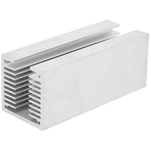 Heatsink, Silver Aluminium Cooler TO-3P U-Type 100 x 40 x 40 mm Cooling Fib Cooling Fin Heat Sink for Raspberry Pi 1/2/3 Generation Set Top Box Power Supply PCB Power Board Cover