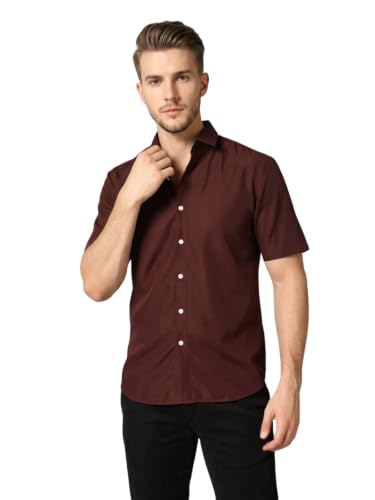 Image of Leriya Fashion Men Formal Shirts for Man Half Sleeve Polycotton Shirts