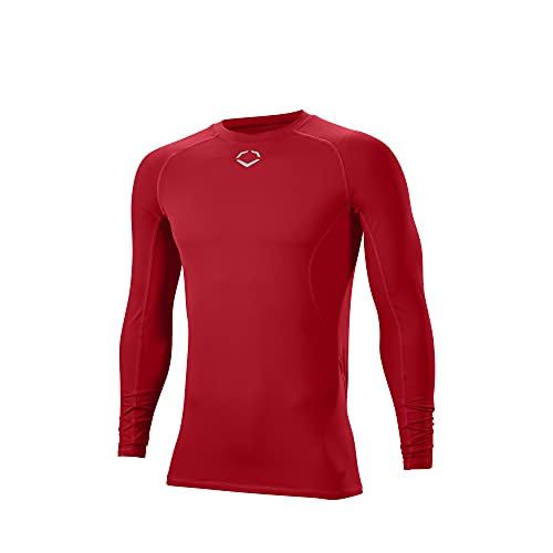 EvoShield Men's Standard Long Sleeve, Scarlet, 3X-Large