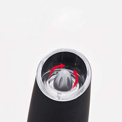 UPKOCH – Moedor elétrico de sal e pimenteiro por gravidade operado por bateria e moinho automático d