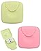 FUGLUS 2 Pezzi Contenitore Portatile Da Donna, Contenitore Per Tamponi, Contenitore Per Tamponi, Contenitore Per Preservativi(Verde e rosa) immagine