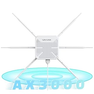 Répéteur WiFi Extérieur Puissant Wavlink AX3000 WiFi 6 – Antenne 360° Longue Portée, Mesh, PoE, IP67 – Grands Espaces & Zones Éloignées