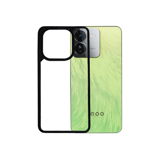 Image of AIBEX Crystal Clear Back Case Compatible with iQOO Z9x 5G Back Cover Case | 360 Degree Protection | Shock Proof Design | Transparent Back Cover (PC & TPU, Black)