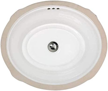 Miniatura 3 de American Standard 0484000.020 American Standard 0484.000 Estate 19-18" Fregadero de baño de arcilla refractaria con desbordamiento
