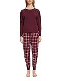 ESPRIT Pyjama-Set mit Karierter Flanell-Hose