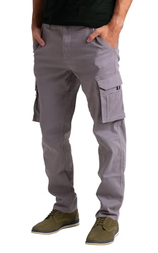 Pantalon cargo pour homme multipoches en coton robuste taille 32-44