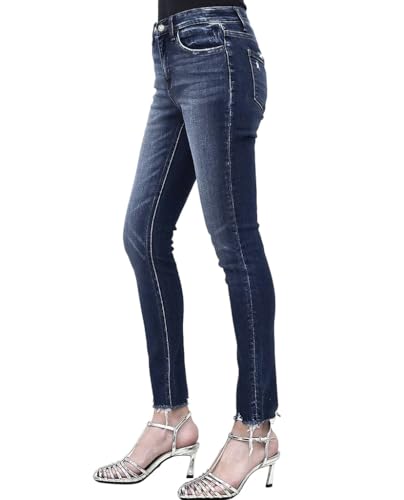 VERVET by Flying Monkey Distressed Skinny Jeans Stretch Mid-Rise2