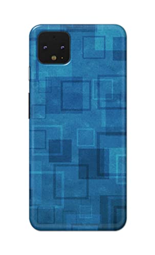 Image of Printed Hard Back Cover Case for Google Pixel 4 Back Cover (Plain Azure Blue) -702