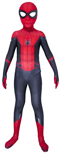 Riekinc Superhero Kids Bodysuit 3D Style Halloween Cosplay Costumes Black Kids X-Small