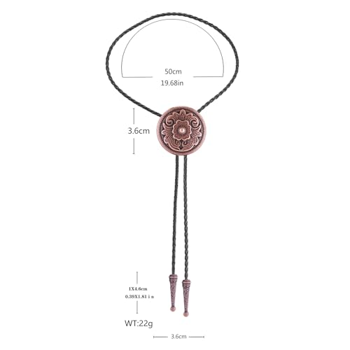 Image of Jeilwiy Bolo Tie for Men, Western Bolero Tie Cowboy Ties Native American Cowgirl Bolo Tie Accessories for Men Women